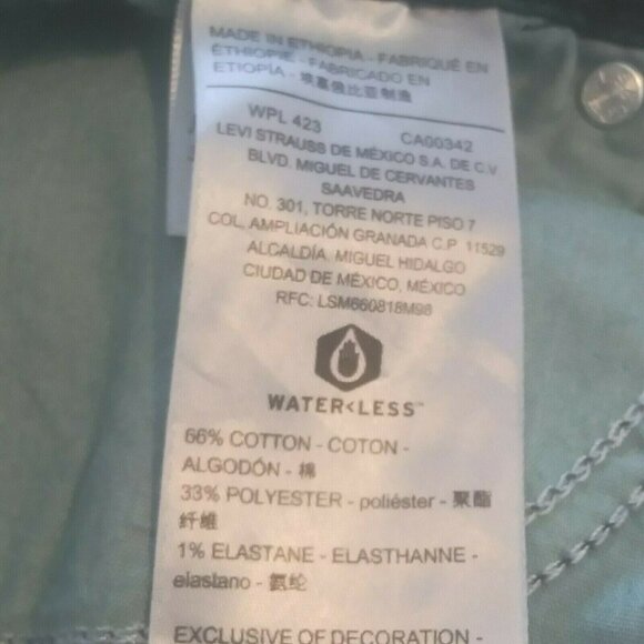 Signature By Levi Strauss Plus Size 22 Jeans Mid Rise Slim For Women Dark Wash. - Picture 7 of 10